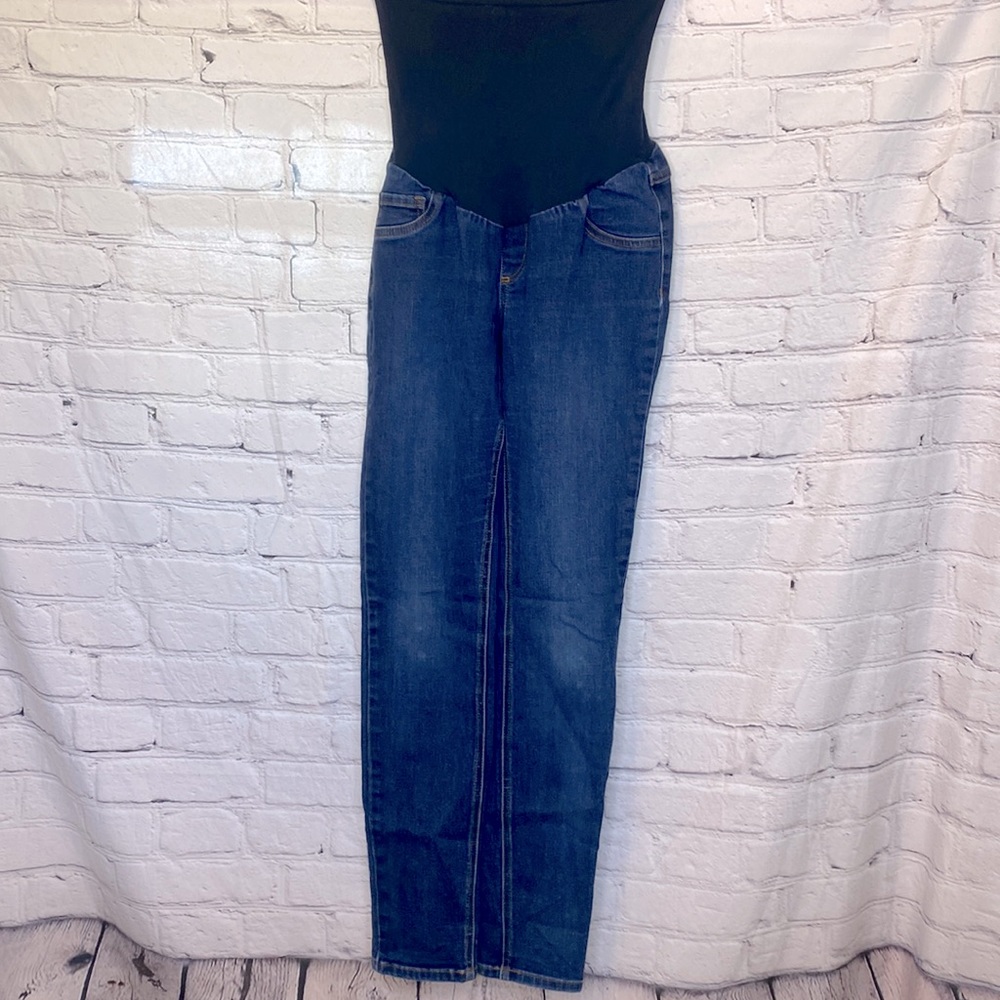 Jessica Simpson Maternity Straight Leg Blue Jeans Size Medium